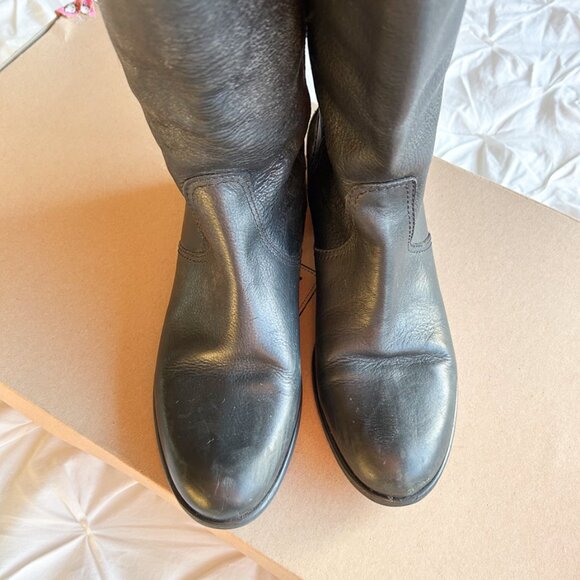 Madewell Black Leather The Archive Riding Boots – Size 8M – Made in Italy - Picture 7 of 14